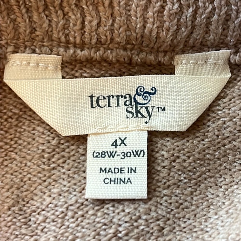 NWT Terra & Sky Women’s Plus Size Layered Sweater - Multiple Plus Sizes - Picture 8 of 11